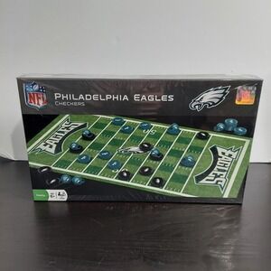 Philadelphia Eagles Checkers Board Game Family 2 Players MasterPieces NFL New